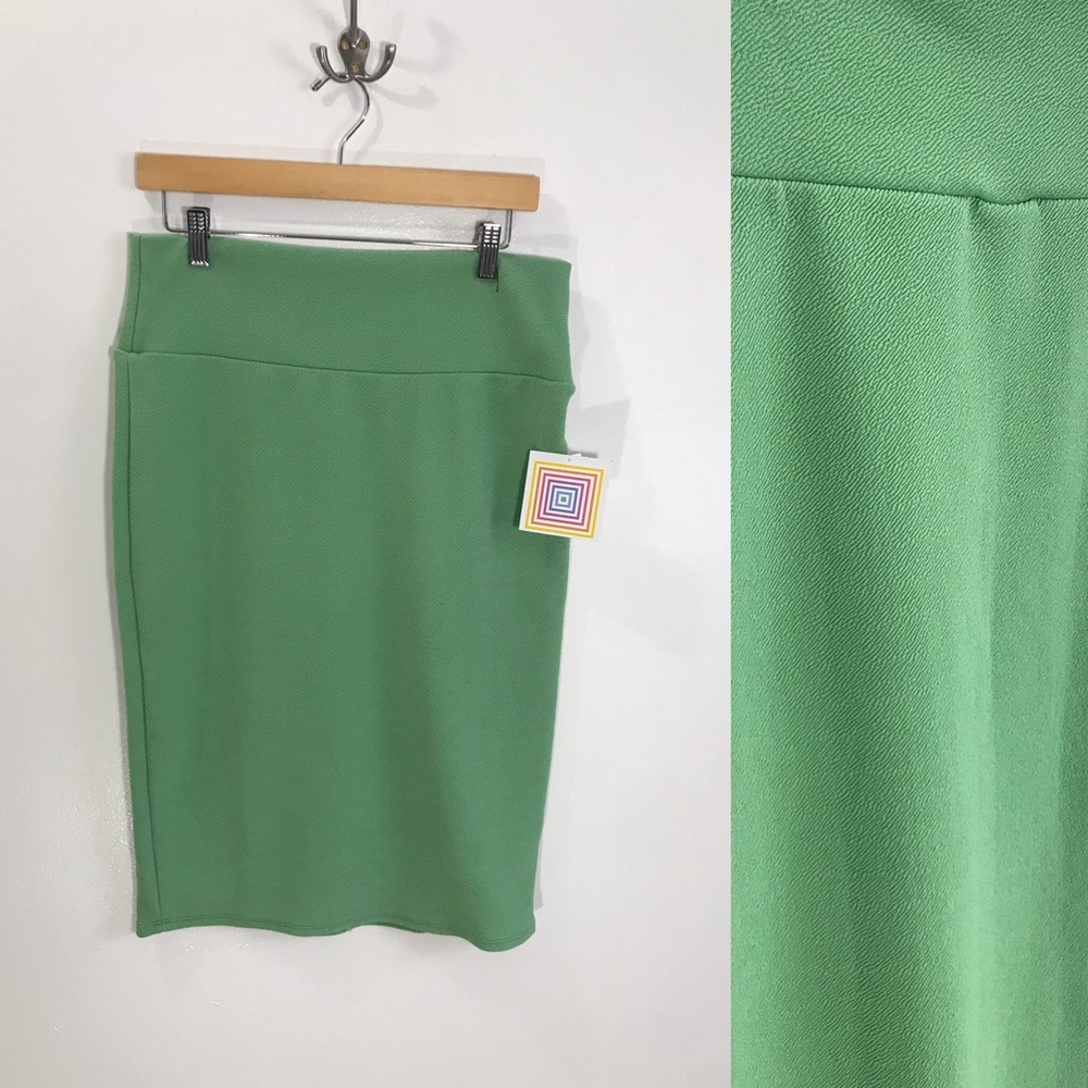 New Lularoe Cassie Teal Skirt Size L